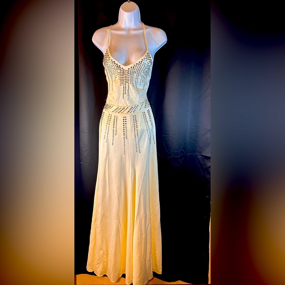 Vintage Neiman Marcus White Bodysuit & Skirt